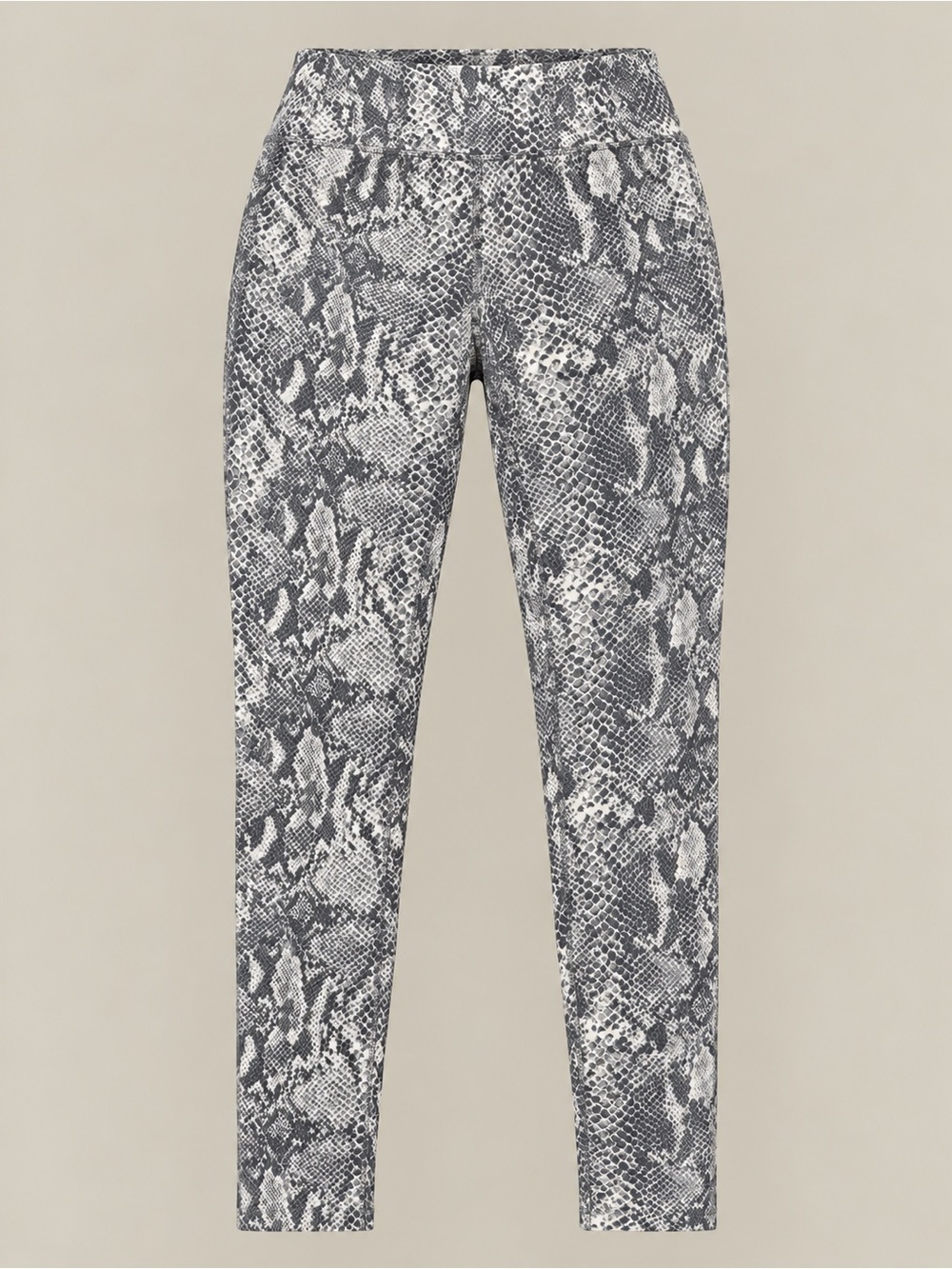 Time and Tru Gray Snake-Print Jeggings